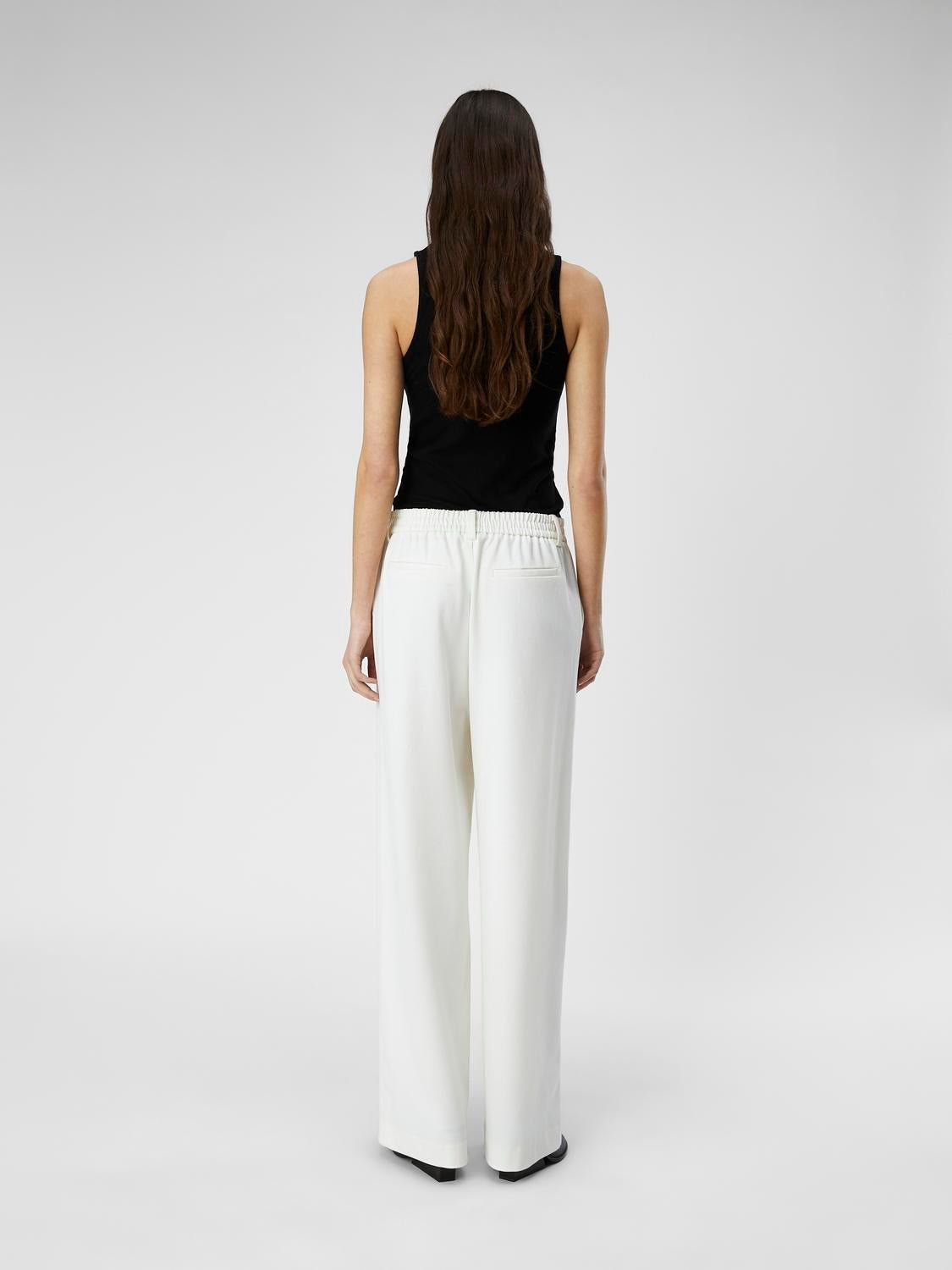 OBJLISA Trousers - Cloud Dancer - VERO MODA & VILA Bergvik